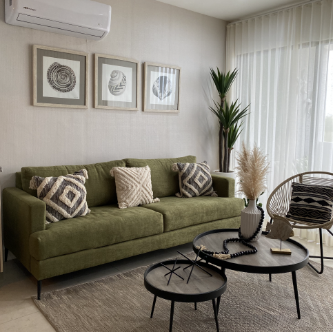 Sala de departamento en Turquesa Mazatlán